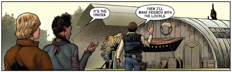 Han may not be strong in the Force, but his tavern sensitivity is off the charts.